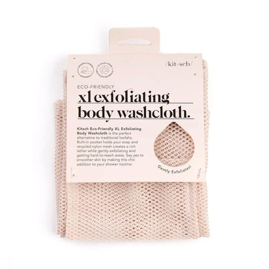 KITSCH XL Exfoliating Body Washcloth - Blush - Luna Rossi