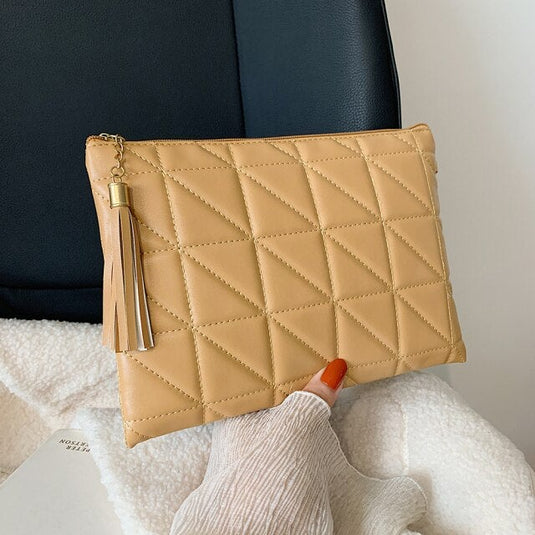Plaid Pattern Envelope Bag - Luna Rossi