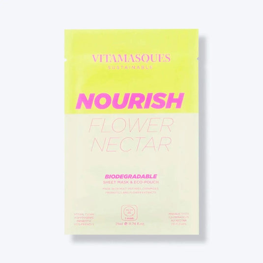VITAMASQUES Nourish Flower Nectar Biodegradable Face Sheet Mask - Luna Rossi