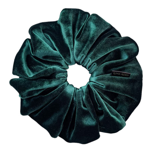 Green Jade Oversized Velvet Scrunchie