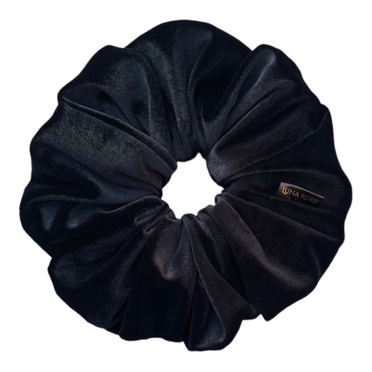 Onyx Oversized Velvet Scrunchie