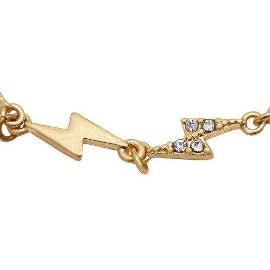 Kate Thornton Gold Lightning Flash Bracelet Set - Luna Rossi