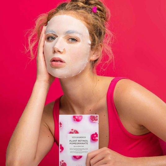 VITAMASQUES Retinol Pomegranate Face Sheet Mask - Luna Rossi